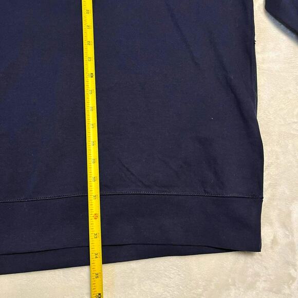 NWT Ralph Lauren Polo Pullover Men's 4XLT Dark Blue 1/4 Zip Soft Stretch Sweater - Picture 5 of 10